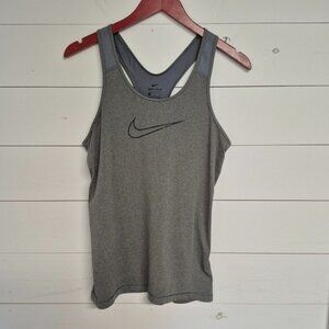 Nike Dri-Fit Womens Gray Tank Top M Lightweight